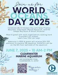 Clearwater Marine Aquarium and Keep Pinellas Beautiful Celebrate World Oceans Day