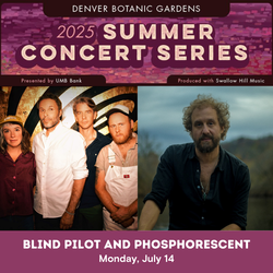 Blind Pilot and Phosphorescent at Denver Botanic Gardens