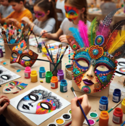 Expressive Faces: Masks Saturday, 9:30am June 14 – July 12th Ages 7 – 9