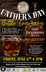 Rebel & Rye's Bourbon Bottle Engraving & Tasting