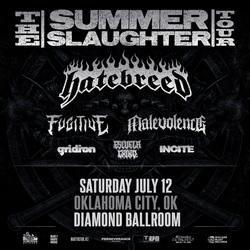 HATEBREED with special guests Fugitive, Malevolence, Gridiron, Escuela Grind, and Incite