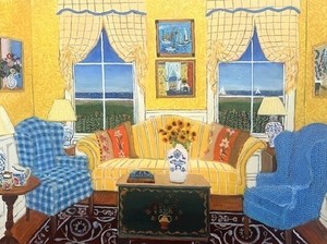 Gallery 9 featured Exhibition for June is Jan Meyer's  "Symphony of Color & Joy"