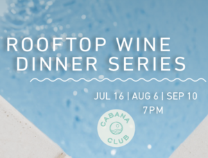Rooftop Pool Deck Wine Dinner