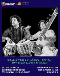 Ravi Chary & Amit Kavthekar: Sitar & Tabla Recital