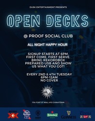Open Decks at Proof Social Club
