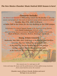 NM Chamber Music Festival: Faculty Concert
