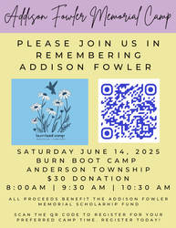 Addison Fowler Memorial Camps - Burn Boot Camp - Anderson Township