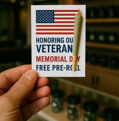 Veterans receive free pre-roll at Mint dispensary in Monroe, Michigan over Memorial Day weekend