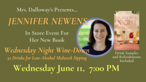 Author and Drink Specialist JENNIFER NEWENS Toasts Her New Book WEDNESDAY NIGHT WINE-DOWN