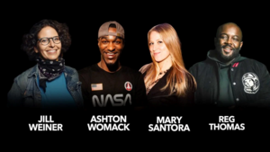 Reg Thomas, Ashton Womack, Jill Weiner, Mary Santora