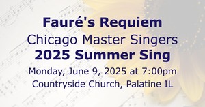 Faure's Requiem - Community Sing with CMS