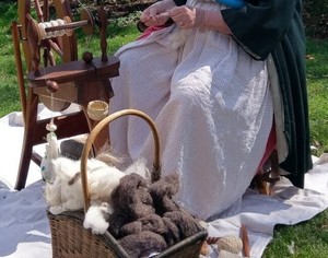 From Fleece to Cloth: Demo Reenactment at Ball-Sellers House