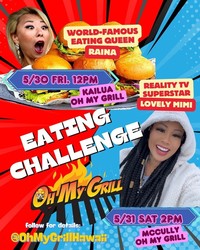 Oh my Grill hosts burger eating contest May 31st at McCully location with a $1,500 cash prize!