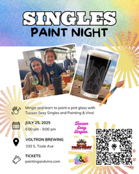 Singles Paint and Sip Night