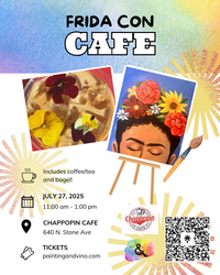 Sip and Paint ‘Café con Frida’ – Includes Coffee and Bagel!