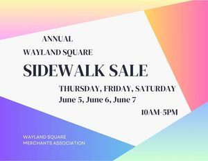 Annual Wayland Square Sidewalk Sale
