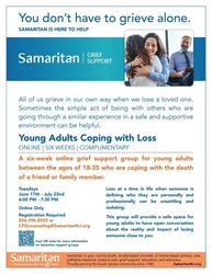 Samaritan Hosts Young Adults Coping with Loss Grief Support Group