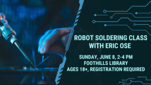 Robot Soldering Class with Eric Ose.