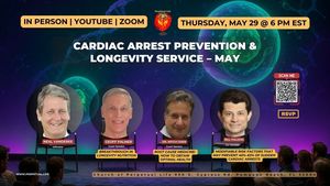 Cardiac Arrest Prevention & Longevity Nutrition Bill Faloon, Dr. Mitch, Geoff Palmer + 5 Star Buffet