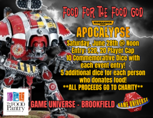 Game Universe - Warhammer 40,000 Food Drive