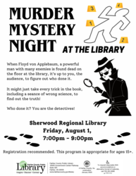 Summer Reading Murder Mystery Night: Dewey Decimal Death Driver