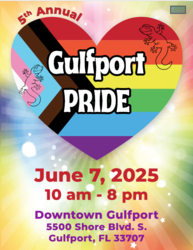 Gulfport Pride Florida       Saturday, June 7, 2025, 10:00 AM - 8:00 PM