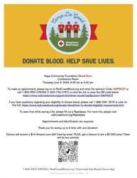 Napa Valley Community Foundation Blood Drive