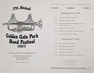 2025 GOLDEN GATE PARK BAND FESTIVAL
