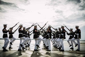 Marine Corps Silent Drill Platoon Performance