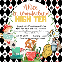 Alice in Wonderland Themed High Tea Dining Cruise in Sanford, Florida on Lake Monroe