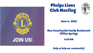 Phelps Lions Club Meeting