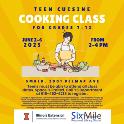 Teen Cuisine Cooking Class in partnership with University of Illinois Extension