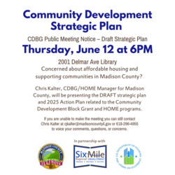 Community Development Strategic Plan: CDBG Public Meeting Notice – Draft Strategic Plan