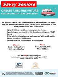 Create a Secure Future: Advance Health Care Directives