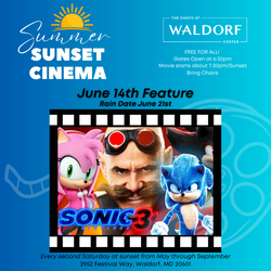 THE SHOPS AT WALDORF CENTER  FREE SHOWING OF ‘SONIC THE HEDGEHOG 3’