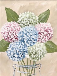 “Hydrangea Bouquet" In-Studio Paint Party!