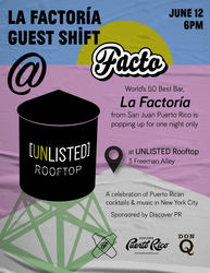 World's 50 Best Bar Pop-Up: La Factoria Guest Shift at UNLISTED Rooftop
