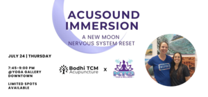 Acusound Immersion: A New Moon Nervous System Reset