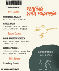 Café Momentum’s Plating with Purpose Dinner Series