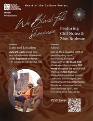 We Black Folk Showcase featuring Cliff Notez and Zion Rodman