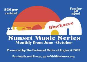 6th Annual Blackacre Sunset Music Series: June through October