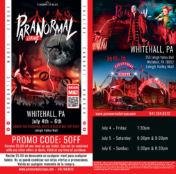 Paranormal Cirque III Whitehall, PA