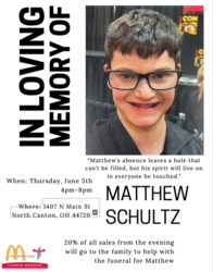 McDonald's Matthew Schultz Fundraiser