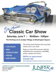 Juniper Village at Washington Square's 5th Annual Classic Car Show!