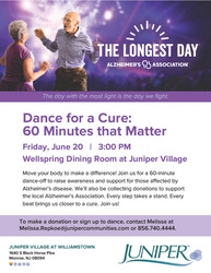 Dance for a Cure: 60 Minutes that Matter at Juniper Village at Williamstown!