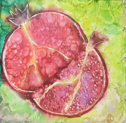Paint a Pomegranate on Silk Workshop