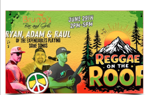 Reggae on the Roof featuring Ryan, Adam and Raul from the Expendables!