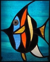 Charley Harper Fish Leaded Glass Class at the Museum of the American Arts and Crafts Movement