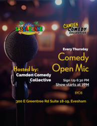 Comedy Open Mic every Thursday 7PM