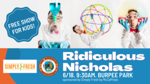 FREE Summer Shows for Kids - Ridiculous Nicholas